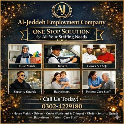 Maids / House Maids / cook / House chef / Baby Sitter maid available