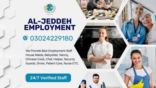 We provide House maids ,Babysitter, Chinese Cook, Driver, Couple staff