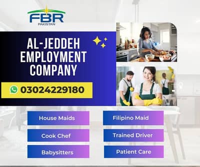 House Maid Babysitter Pakistani Cook Couple Driver all Domestic Staff