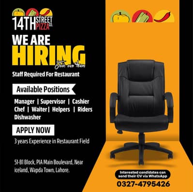 URGENTLY STAFF REQUIRED