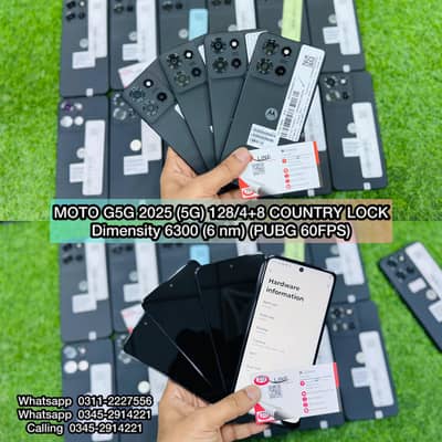 Motorola Moto G5G (2025) 128/4+8 Country Lock Original Usa Water Pack