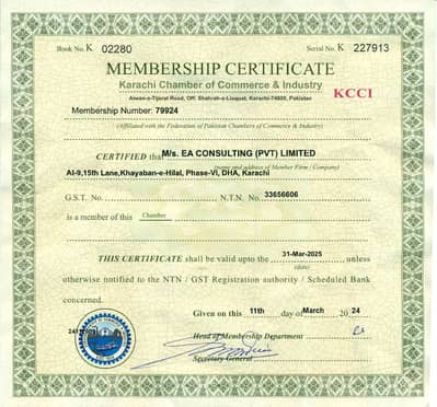 Karachi chamber of commerce renewal 2027