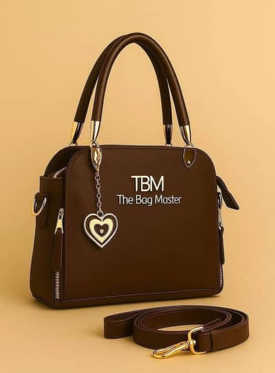 Womens Leather Plain Hand Bag