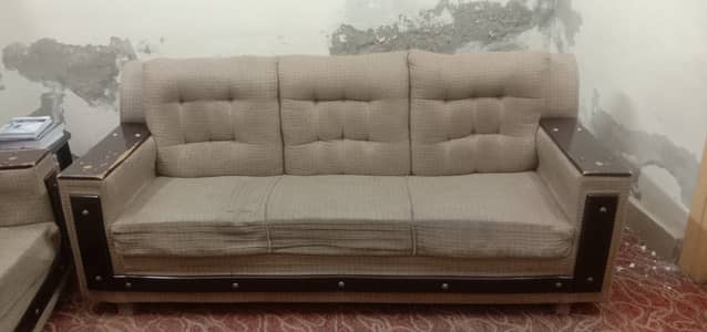 7 Seater sofa set with 2 side table and one front table