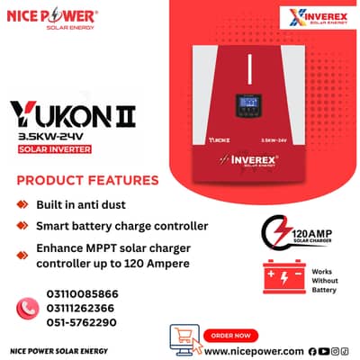 Inverex Yukon II 3. . 5 KW Inverter