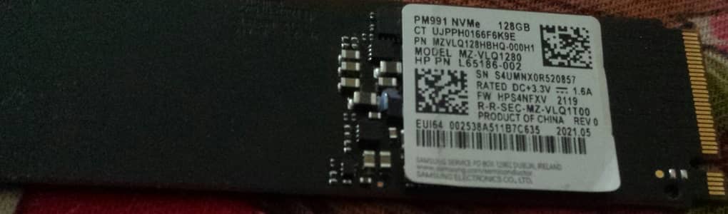 Nvme 2021model 128gb  , 2023 model 256gb ,2023 model1tb