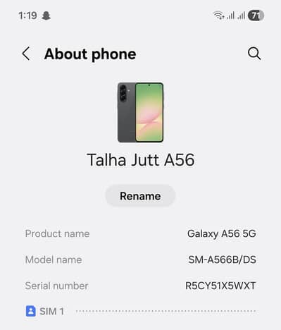 samsung A56
