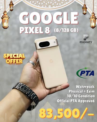 Google Pixel 8 Official PTA Approved 128gb