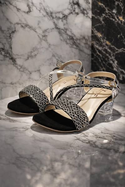 premium diamond heels sandals