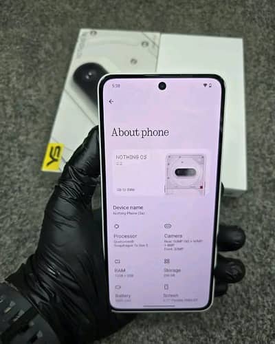 nothing 3A 12 GB RAM 256 GB memory 0306/5912/186