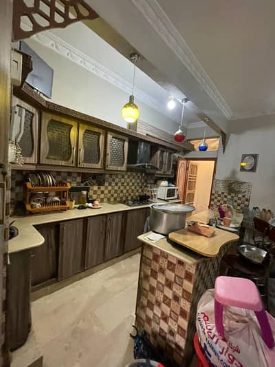 three bed dd ground floor portion for rent in johar