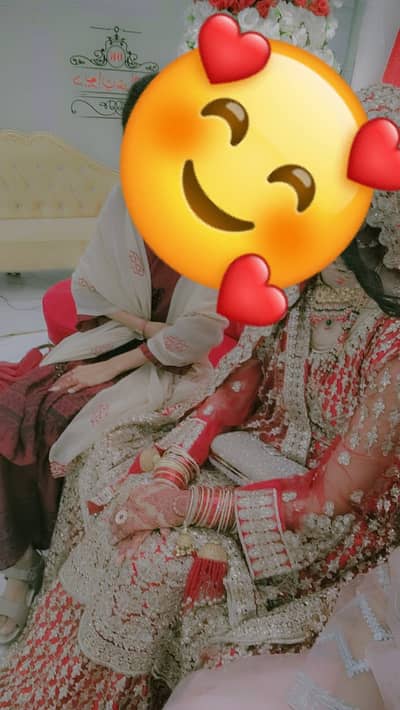 Preloving Bridal lehnga shirt dress with attractive contrast