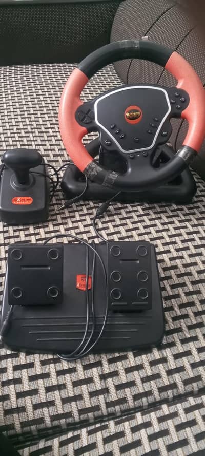 Xtreme Gaming Steering Wheel & Pedals with Gear Shifter