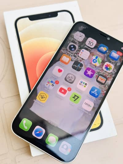 IPHONE 12 Dual Sim PTA Approved 128gb With BOX