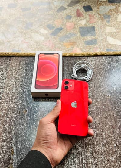 iphone 12 128GB PTA Approved Physical Esim 89 Health Complete Box WP