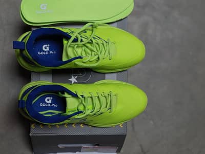 Gold Pro Modern Cricket Shoes – UK 9.5 – Worn Twice (Like New)