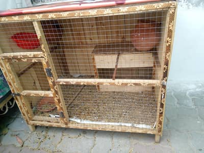 wooden cage
