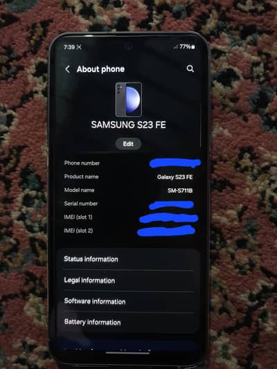 Samsung S23FE pta Approved