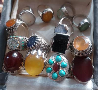 14 Gems Stones Ring, 0300-4072011,