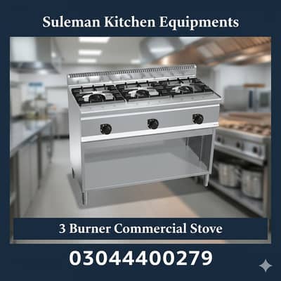 3 Burner stove , tandoor , commercial chulha , Kitchen Stove , Stove