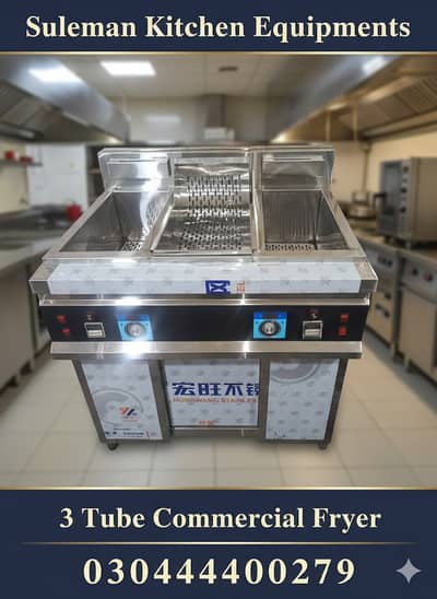 3 Tube Fryer commercial fryer Deep fryer kitchen equipment -Fryer