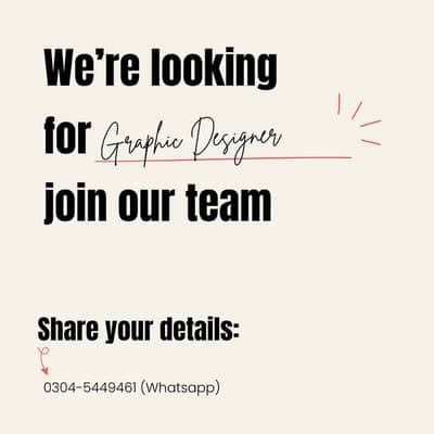 Graphic Design Required