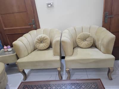 two seater coffee chair and dewan