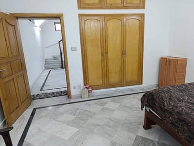 For Executive Male or Female bachelor - Furnished Room in Open Basement available for rent in F-8/2 Islamabad by ASCO Properties.