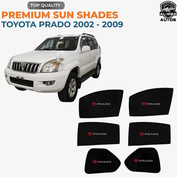 Toyota Prado (2002-2009) Window Sun Shades | Premium UV Protection & Heat Shield