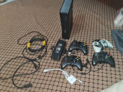 Xbox 360 with 4 controllers and 30+ games