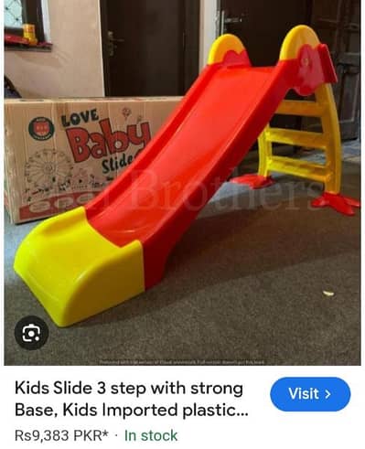 Red yellow Slide for kids