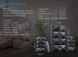 F&D 180 woofer system 2.1 sytem O32I4495I44