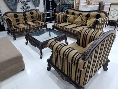 6 seater sofa set with tables for sale
