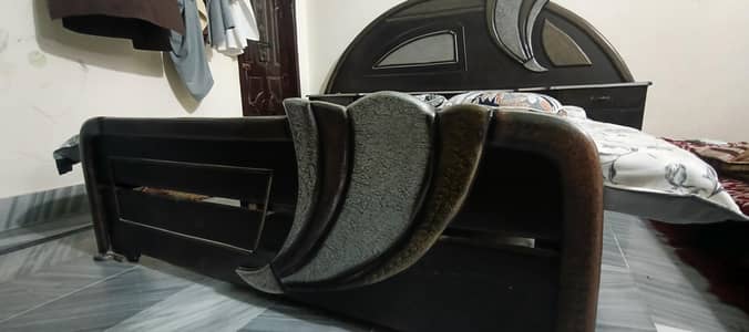 pure solid woden Bed+dressing table 03453776614