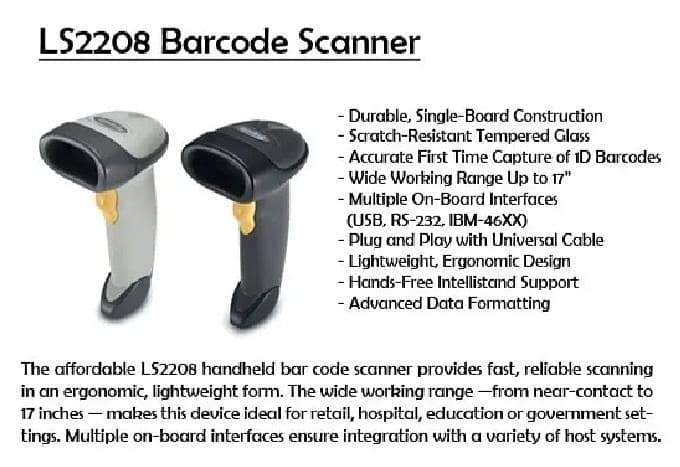 Symbol Bar Code Scanner 8