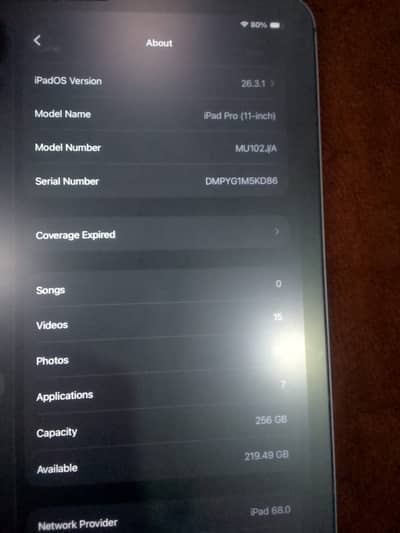 IPAD PRO 2018 256 GB STORAGE