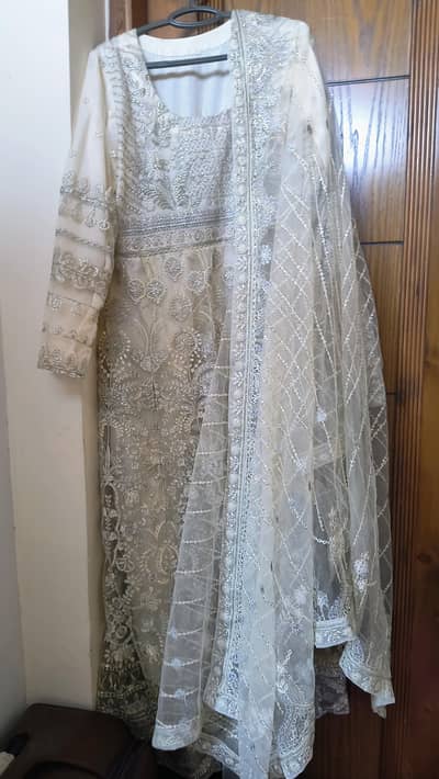 champaign coloured one time used dress