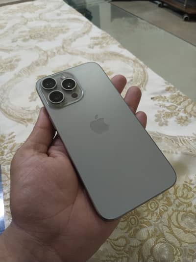 Doted Iphone 15 pro max 256GB JV Physical+Esim with Box n Cable