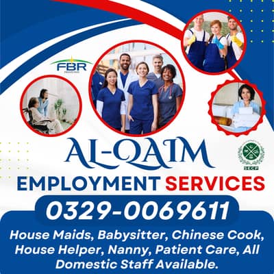 House Maid, Babysitter, Patient Care, Nanny, Nurse, Driver, Chef, Cook