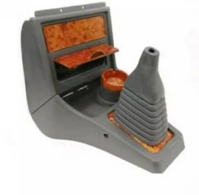 Mehran console with wooden wrap