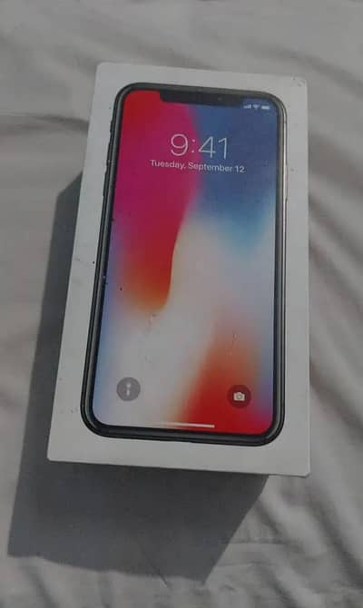 Iphone x 256Gb with box pta Approved