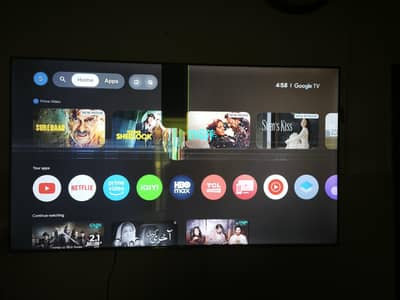 TCL 65 inch smart  LED TV.