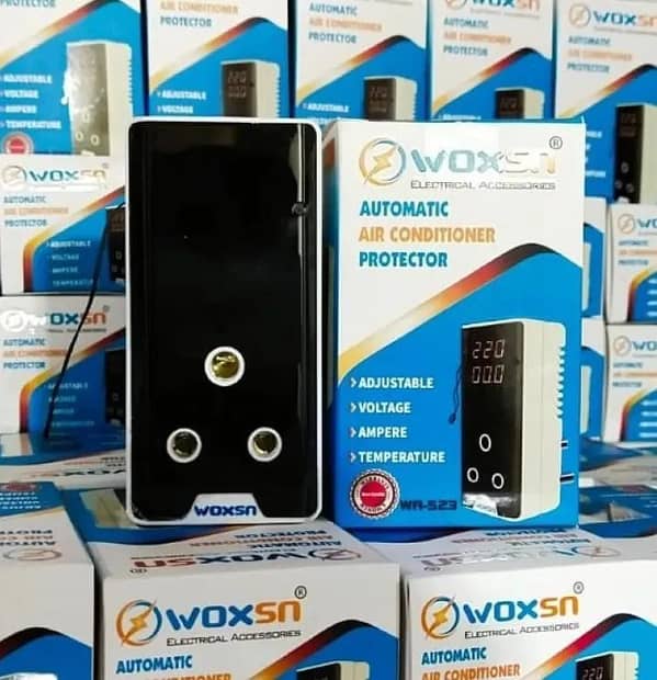 Voltage Guard High quality Air Conditioner Digital Voltage Protector Adjustable,Electric Power Protector automatic,Manually set your timer and Low, High voltage