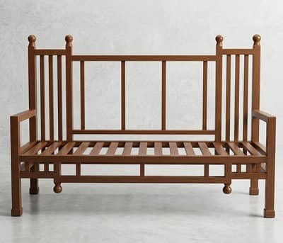 Lohay ka Mazboot Sofa (Wooden Finish Paint) – Excellent Condition