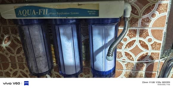 water filter 15 days used kia Hy Cheq kr ky payment dena no issu