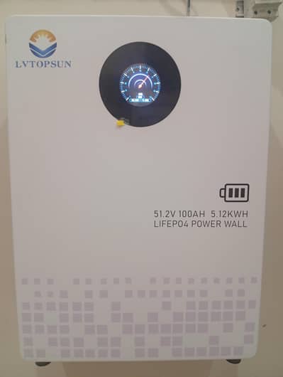 LVTOPSUN 5.12kWh LiFePO4 Lithium Battery 51.2V