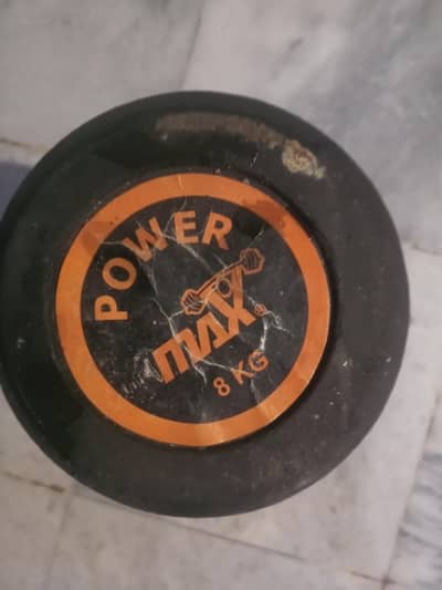 dumbbell with barbell plates