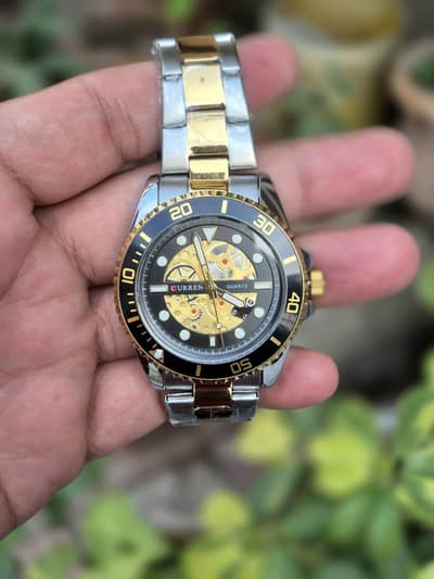 Curren Brand Unique Design Rotating Bazel Watch