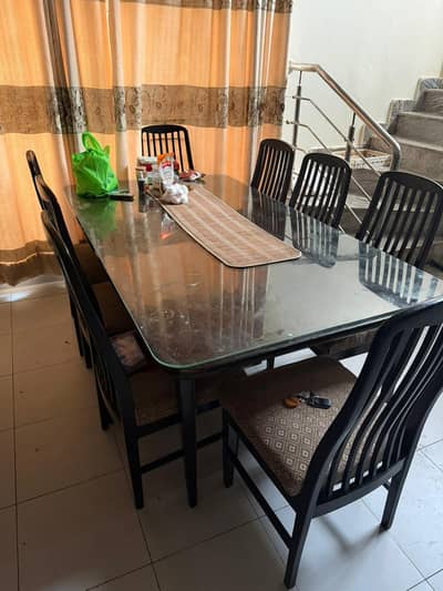 8 seater wooden dining table for sale
