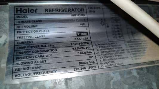 slightly used Haier inverter fridge in cheap price
